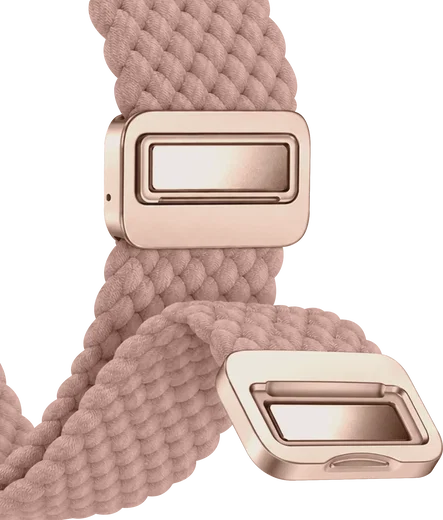 SBG Gevlochten Nylon - Apple Watch Bandje - 38/40/41/42MM - Roze afbeelding 12
