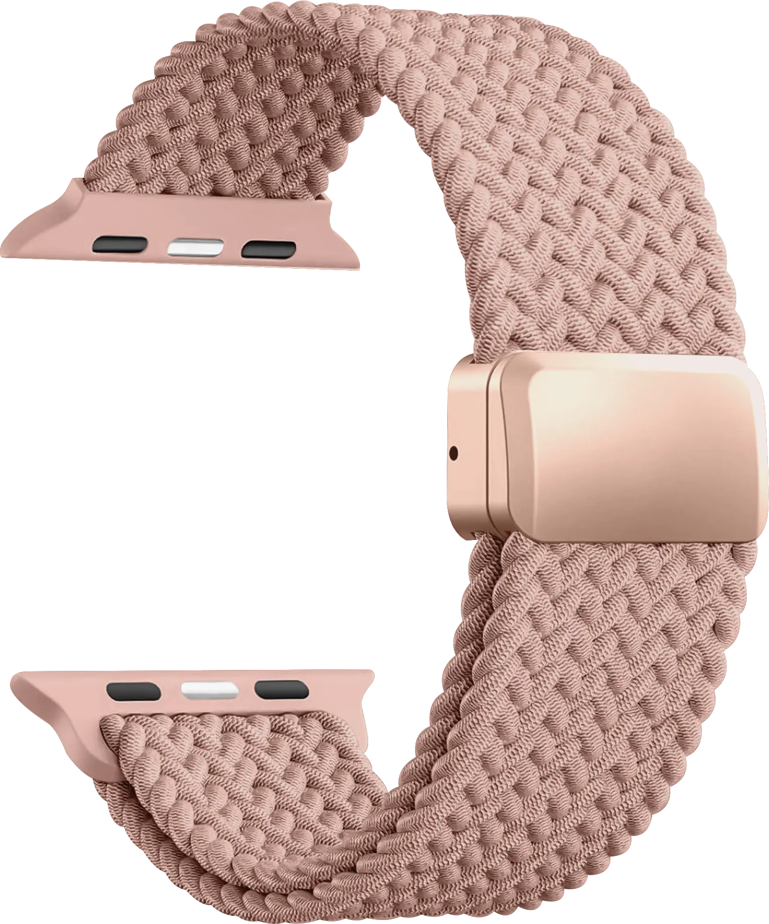 SBG Gevlochten Nylon - Apple Watch Bandje - 38/40/41/42MM - Roze afbeelding 10