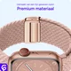 SBG Gevlochten Nylon - Apple Watch Bandje - 38/40/41/42MM - Roze afbeelding 6