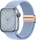 SBG Gevlochten Nylon - Apple Watch Bandje - 38/40/41/42MM - Lichtblauw