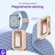 SBG Gevlochten Nylon - Apple Watch Bandje - 38/40/41/42MM - Lichtblauw afbeelding 2