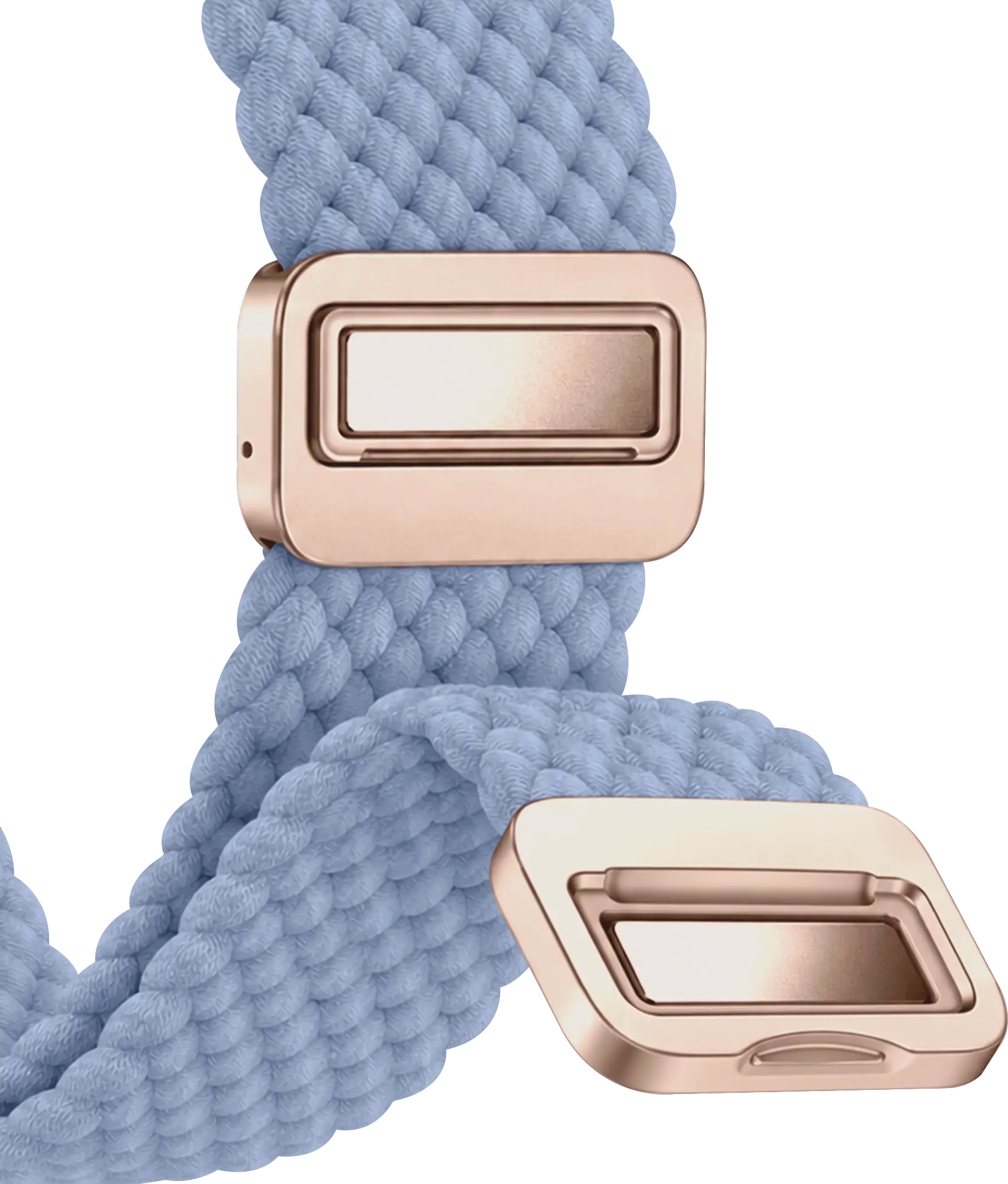 SBG Gevlochten Nylon - Apple Watch Bandje - 38/40/41/42MM - Lichtblauw afbeelding 12