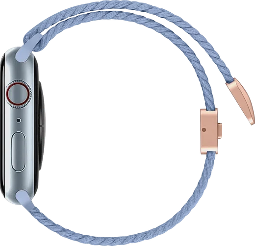 SBG Gevlochten Nylon - Apple Watch Bandje - 38/40/41/42MM - Lichtblauw afbeelding 9