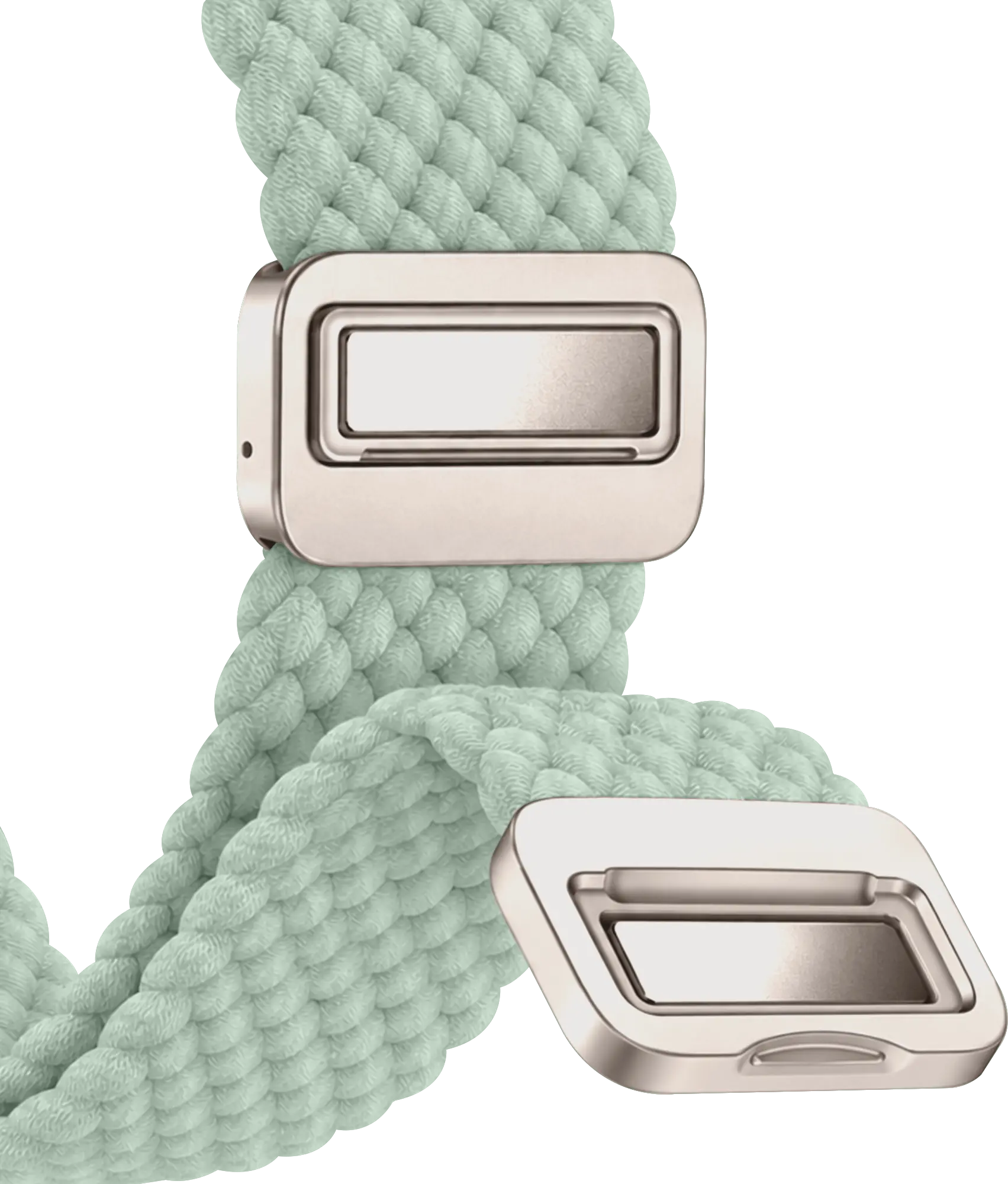SBG Gevlochten Nylon - Apple Watch Bandje - 38/40/41/42MM - Lichtgroen afbeelding 12