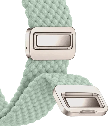 SBG Gevlochten Nylon - Apple Watch Bandje - 38/40/41/42MM - Lichtgroen afbeelding 12