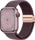 SBG Gevlochten Nylon - Apple Watch Bandje - 38/40/41/42MM - Smokey Purple afbeelding 1