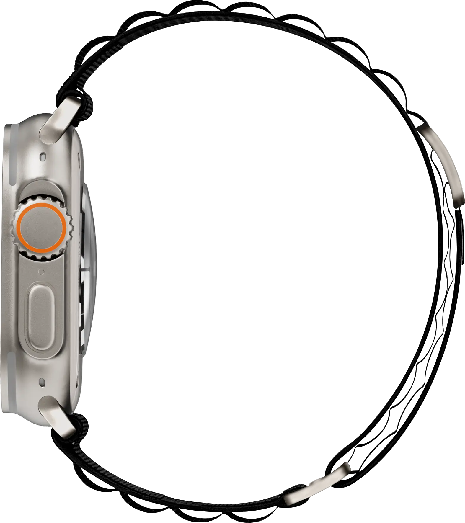 SBG Alpine Nylon - Apple Watch Bandje - 49/46/45/44/42MM - Zwart afbeelding 10