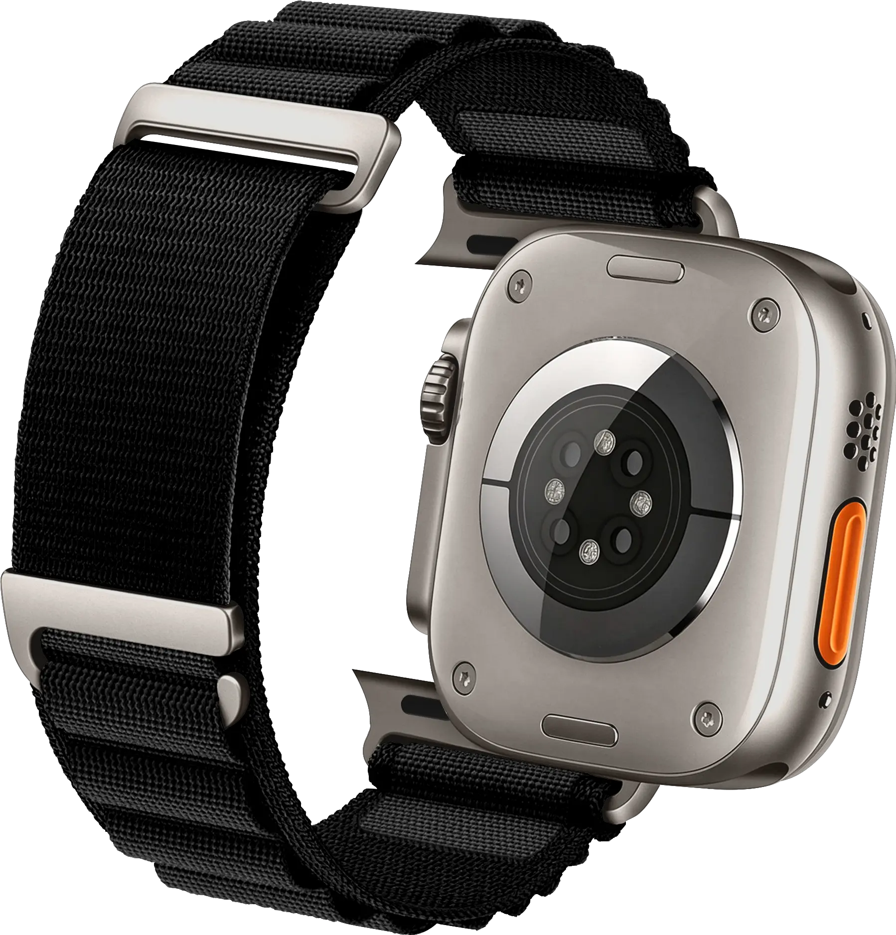 SBG Alpine Nylon - Apple Watch Bandje - 49/46/45/44/42MM - Zwart afbeelding 11