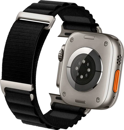 SBG Alpine Nylon - Apple Watch Bandje - 49/46/45/44/42MM - Zwart afbeelding 11