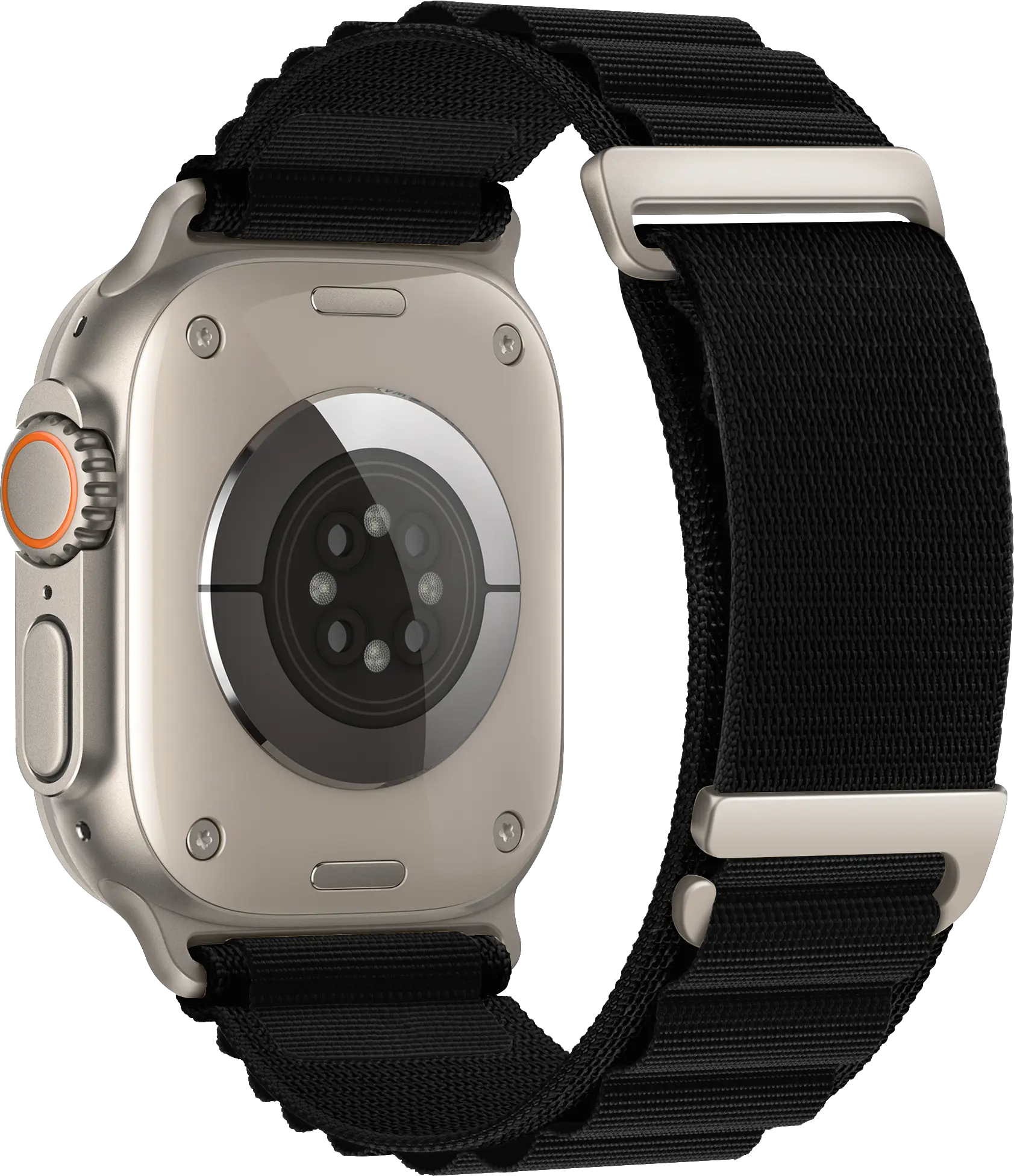 SBG Alpine Nylon - Apple Watch Bandje - 49/46/45/44/42MM - Zwart afbeelding 9
