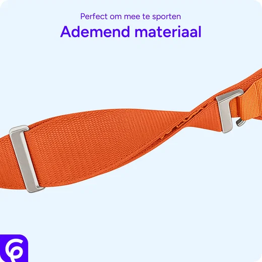 SBG Alpine Nylon - Apple Watch Bandje - 49/46/45/44/42MM - Oranje afbeelding 6