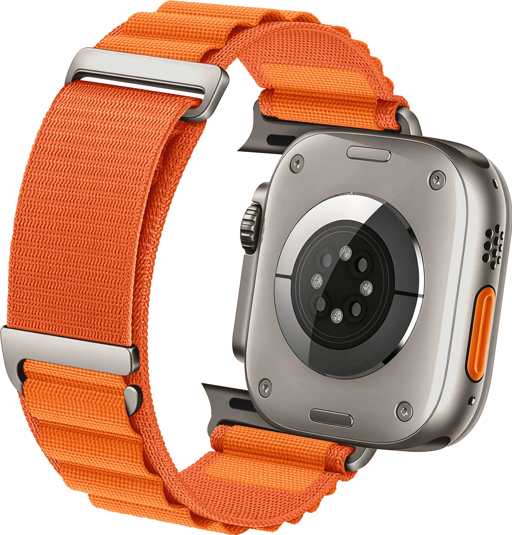 SBG Alpine Nylon - Apple Watch Bandje - 49/46/45/44/42MM - Oranje afbeelding 11
