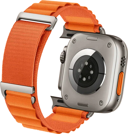 SBG Alpine Nylon - Apple Watch Bandje - 49/46/45/44/42MM - Oranje afbeelding 11