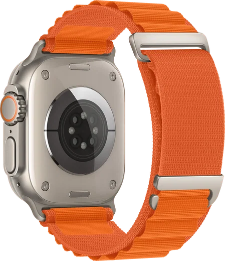 SBG Alpine Nylon - Apple Watch Bandje - 49/46/45/44/42MM - Oranje afbeelding 9