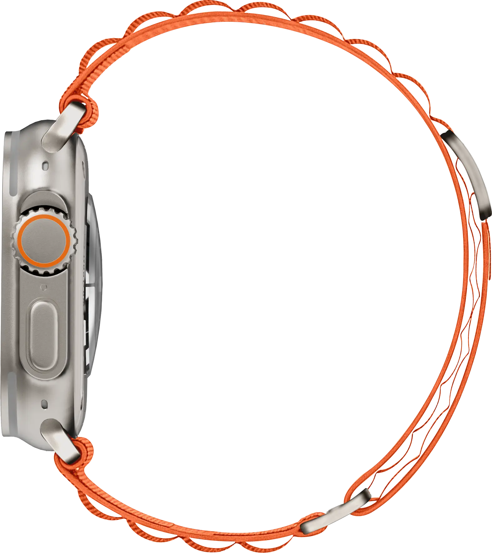SBG Alpine Nylon - Apple Watch Bandje - 49/46/45/44/42MM - Oranje afbeelding 10