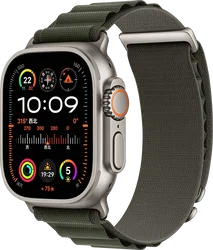 SBG Alpine Nylon - Apple Watch Bandje - 49/46/45/44/42MM - Groen afbeelding