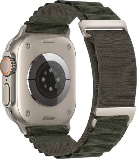 SBG Alpine Nylon - Apple Watch Bandje - 49/46/45/44/42MM - Groen afbeelding 9