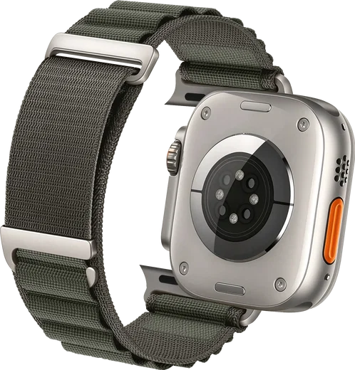 SBG Alpine Nylon - Apple Watch Bandje - 49/46/45/44/42MM - Groen afbeelding 11