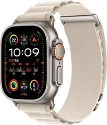 SBG Alpine Nylon - Apple Watch Bandje - 49/46/45/44/42MM - Sterrenlicht afbeelding