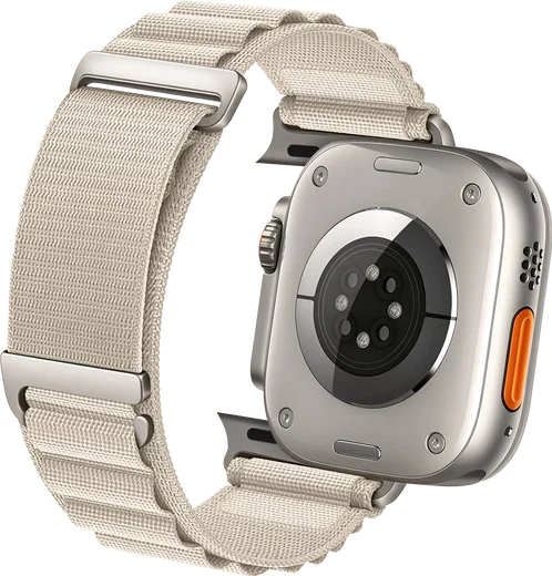 SBG Alpine Nylon - Apple Watch Bandje - 49/46/45/44/42MM - Sterrenlicht afbeelding 11