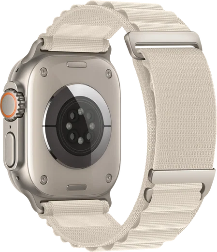 SBG Alpine Nylon - Apple Watch Bandje - 49/46/45/44/42MM - Sterrenlicht afbeelding 9