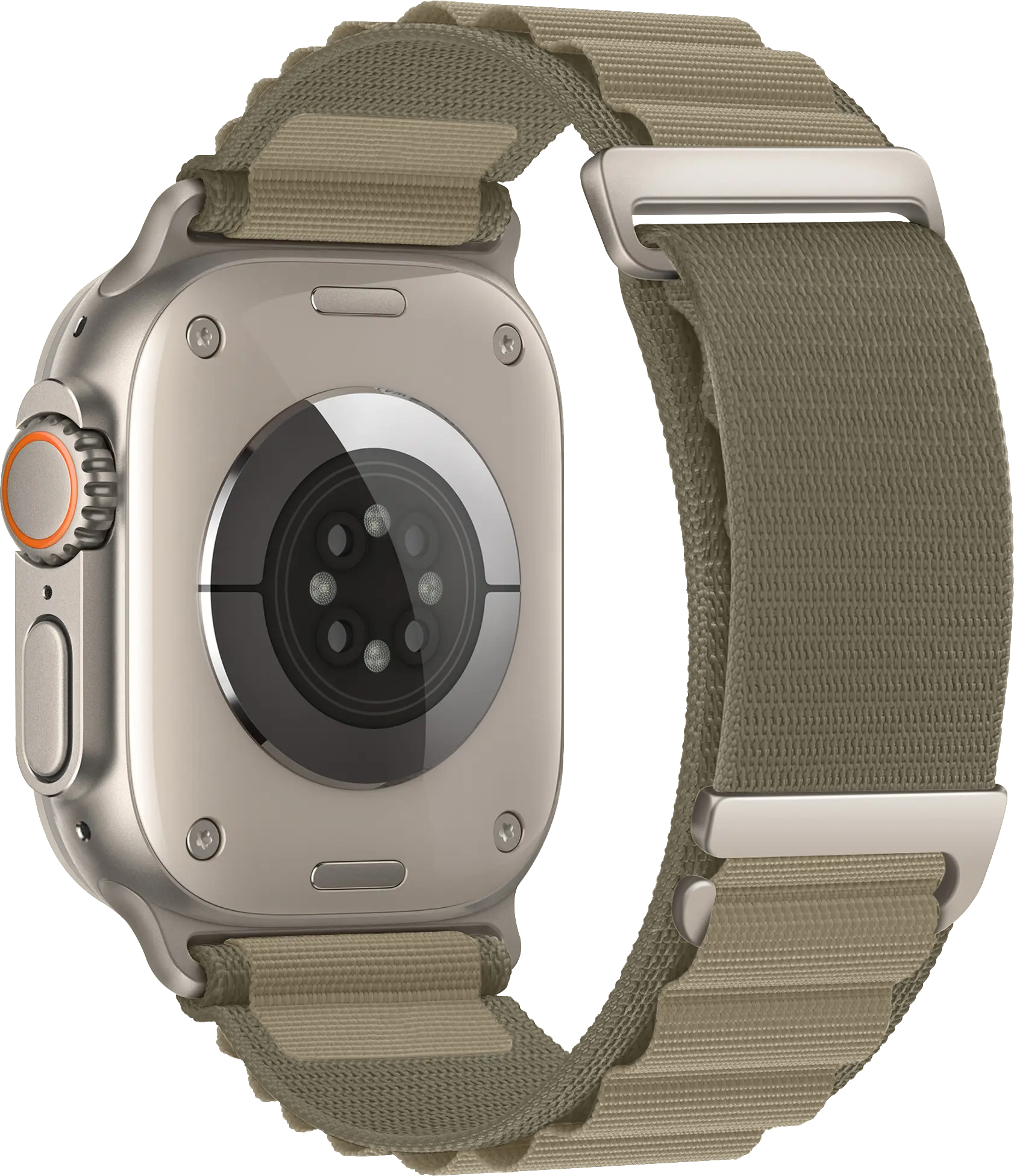 SBG Alpine Nylon - Apple Watch Bandje - 49/46/45/44/42MM - Olijf Groen afbeelding 9