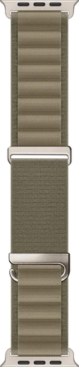 SBG Alpine Nylon - Apple Watch Bandje - 49/46/45/44/42MM - Olijf Groen afbeelding 12