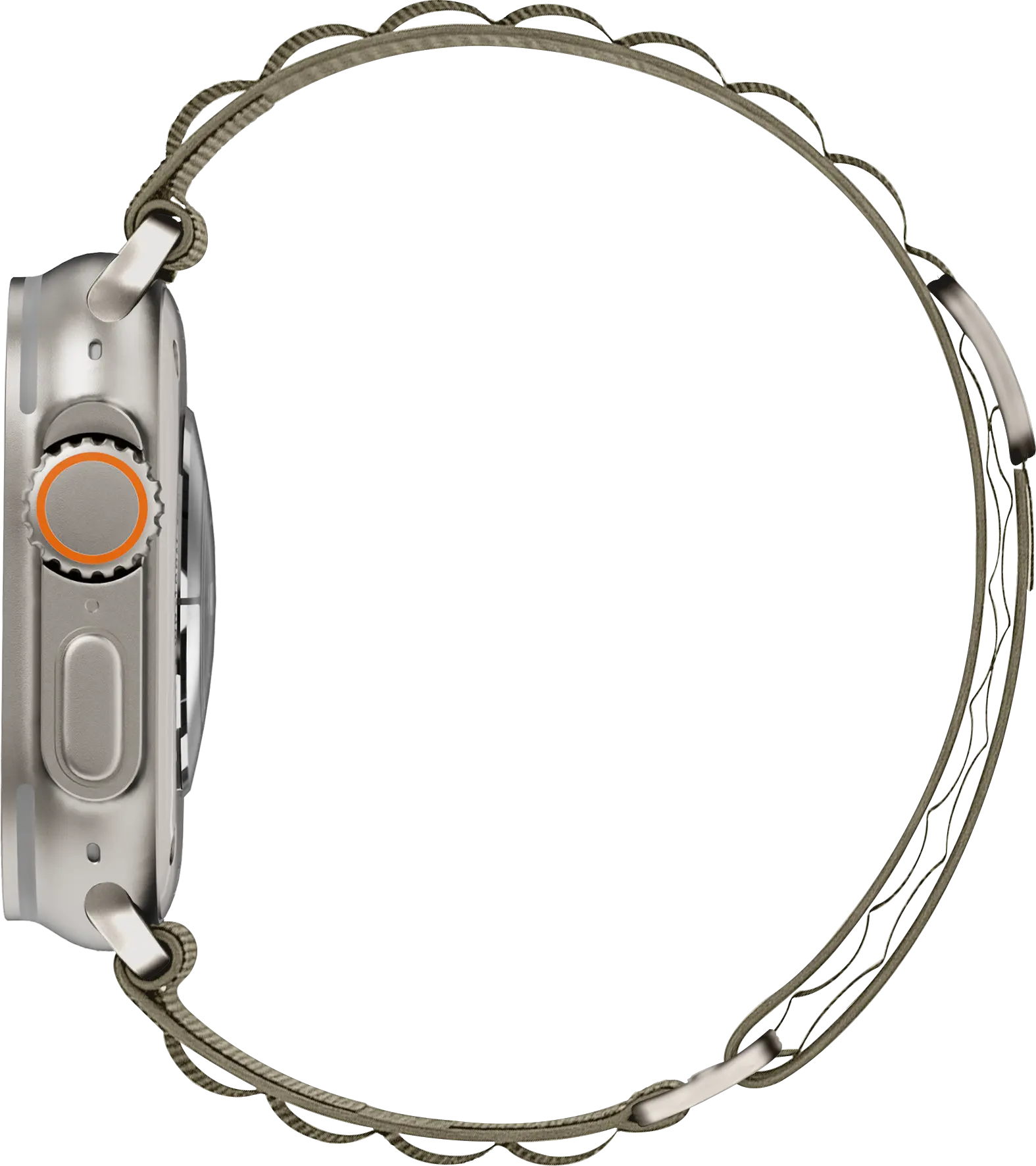 SBG Alpine Nylon - Apple Watch Bandje - 49/46/45/44/42MM - Olijf Groen afbeelding 10