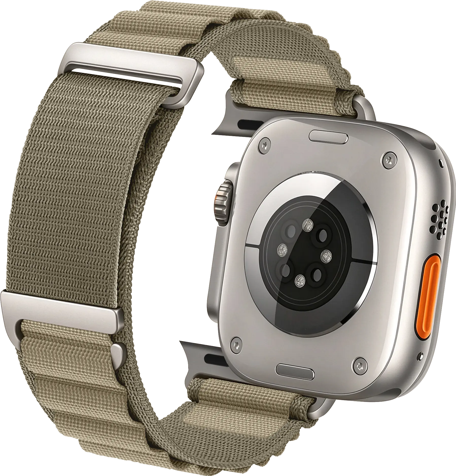 SBG Alpine Nylon - Apple Watch Bandje - 49/46/45/44/42MM - Olijf Groen afbeelding 11