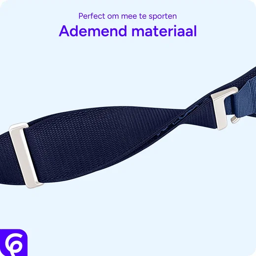 SBG Alpine Nylon - Apple Watch Bandje - 49/46/45/44/42MM - Navy afbeelding 6