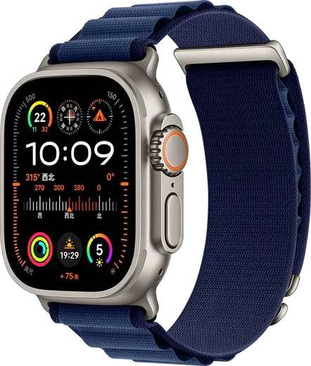 SBG Alpine Nylon - Apple Watch Bandje - 49/46/45/44/42MM - Navy afbeelding 1