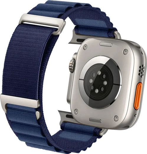 SBG Alpine Nylon - Apple Watch Bandje - 49/46/45/44/42MM - Navy afbeelding 11