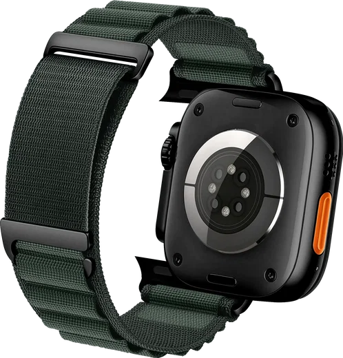 SBG Alpine Nylon - Apple Watch Bandje - 49/46/45/44/42MM - Donkergroen afbeelding 11