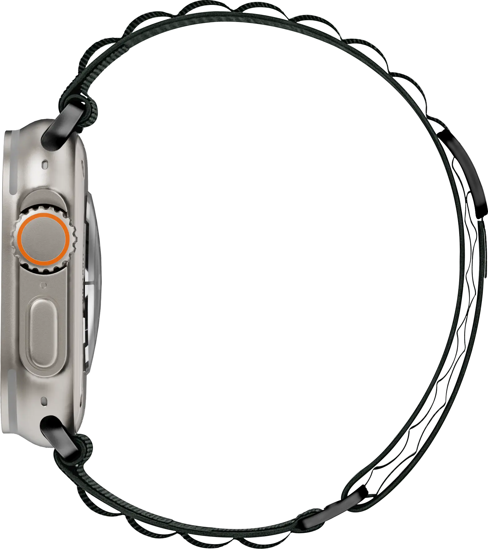 SBG Alpine Nylon - Apple Watch Bandje - 49/46/45/44/42MM - Donkergroen afbeelding 10