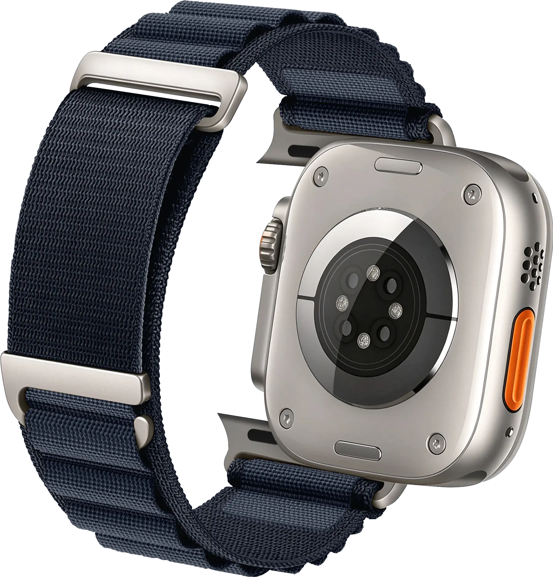 SBG Alpine Nylon - Apple Watch Bandje - 49/46/45/44/42MM - Donkerblauw afbeelding 11