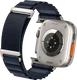 SBG Alpine Nylon - Apple Watch Bandje - 49/46/45/44/42MM - Donkerblauw afbeelding 11