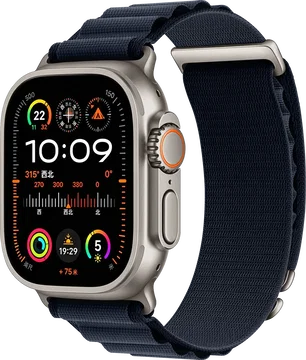 SBG Alpine Nylon - Apple Watch Bandje - 49/46/45/44/42MM - Donkerblauw