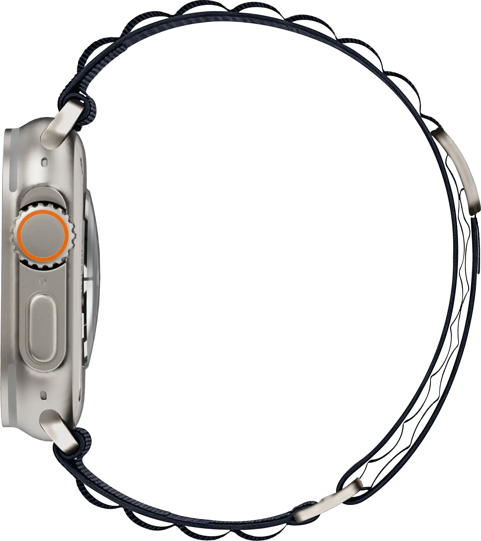 SBG Alpine Nylon - Apple Watch Bandje - 49/46/45/44/42MM - Donkerblauw afbeelding 10