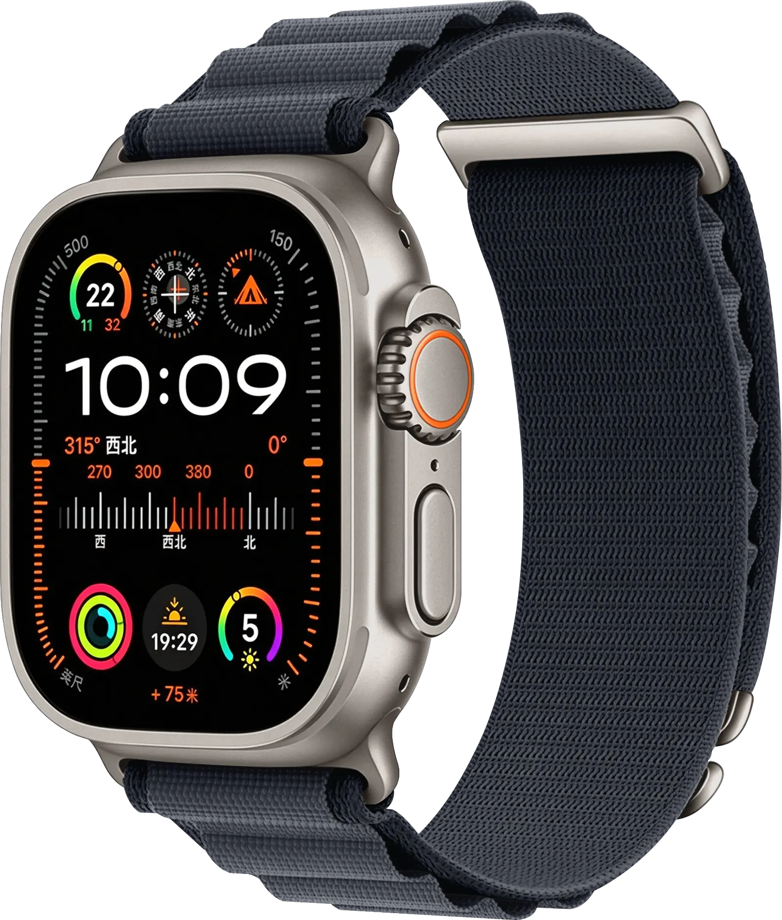 SBG Alpine Nylon - Apple Watch Bandje - 49/46/45/44/42MM - Grijs afbeelding 1