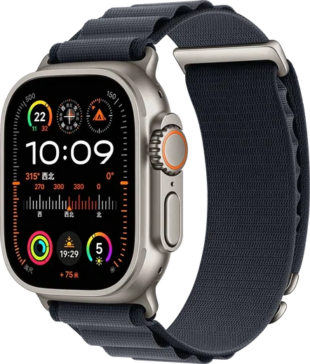 SBG Alpine Nylon - Apple Watch Bandje - 49/46/45/44/42MM - Grijs afbeelding 1