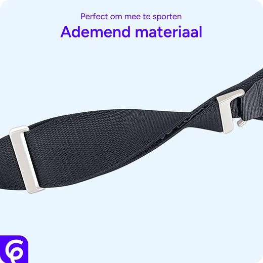 SBG Alpine Nylon - Apple Watch Bandje - 49/46/45/44/42MM - Grijs afbeelding 6