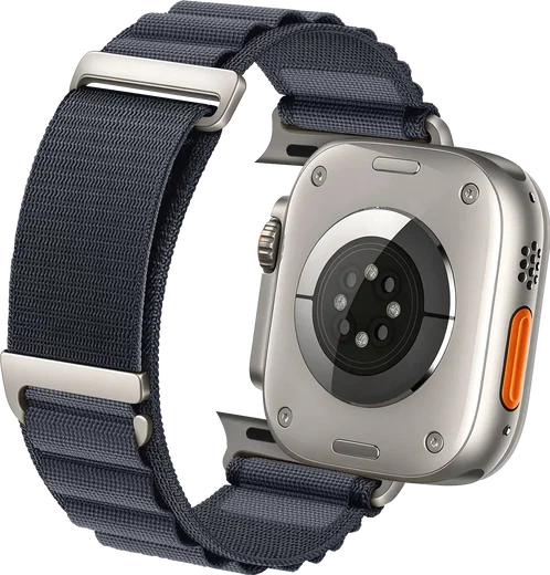 SBG Alpine Nylon - Apple Watch Bandje - 49/46/45/44/42MM - Grijs afbeelding 11