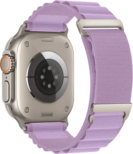 SBG Alpine Nylon - Apple Watch Bandje - 49/46/45/44/42MM - Lavender Purple afbeelding 9