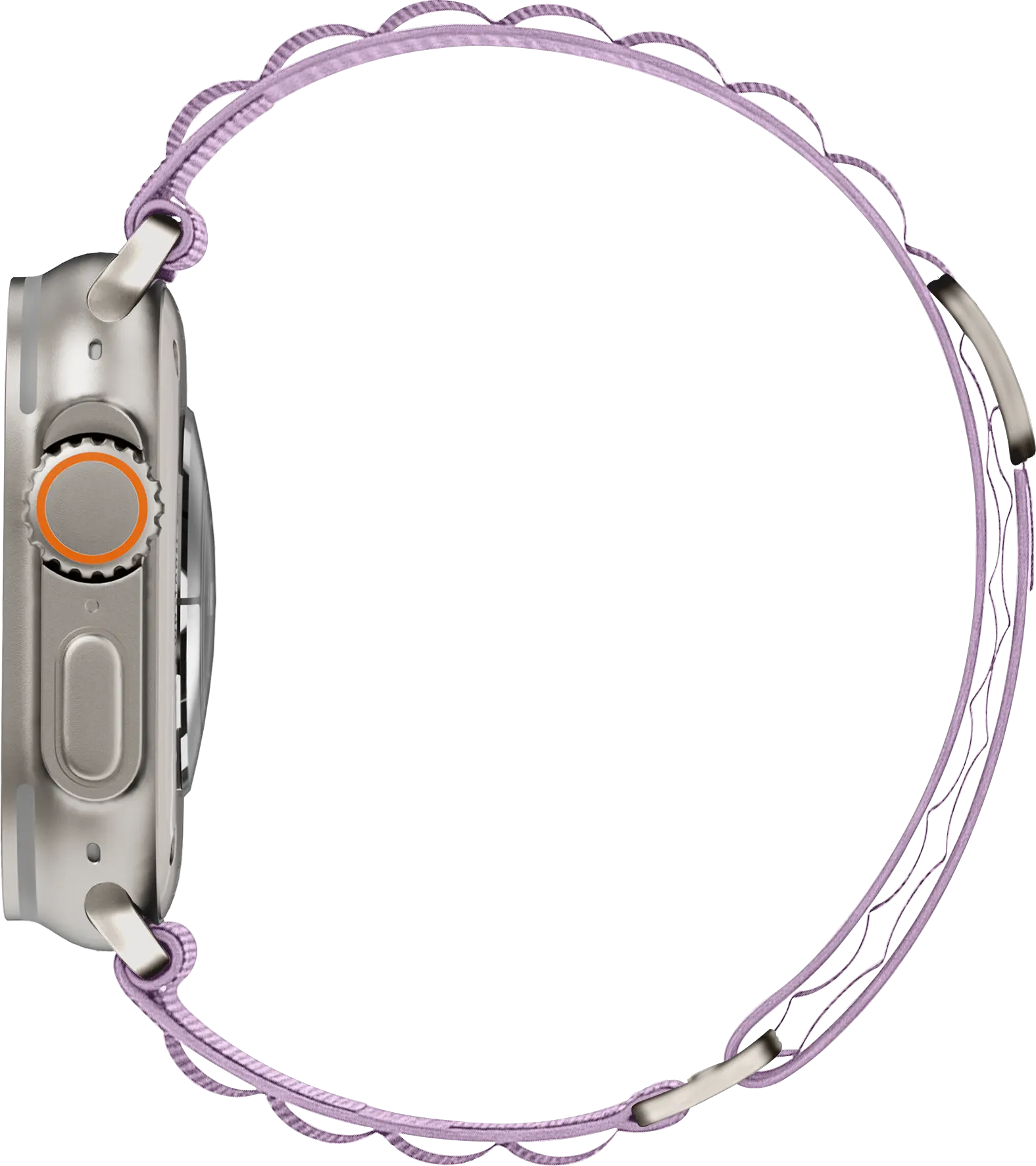 SBG Alpine Nylon - Apple Watch Bandje - 49/46/45/44/42MM - Lavender Purple afbeelding 10