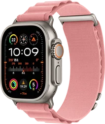 SBG Alpine Nylon - Apple Watch Bandje - 49/46/45/44/42MM - Beige afbeelding