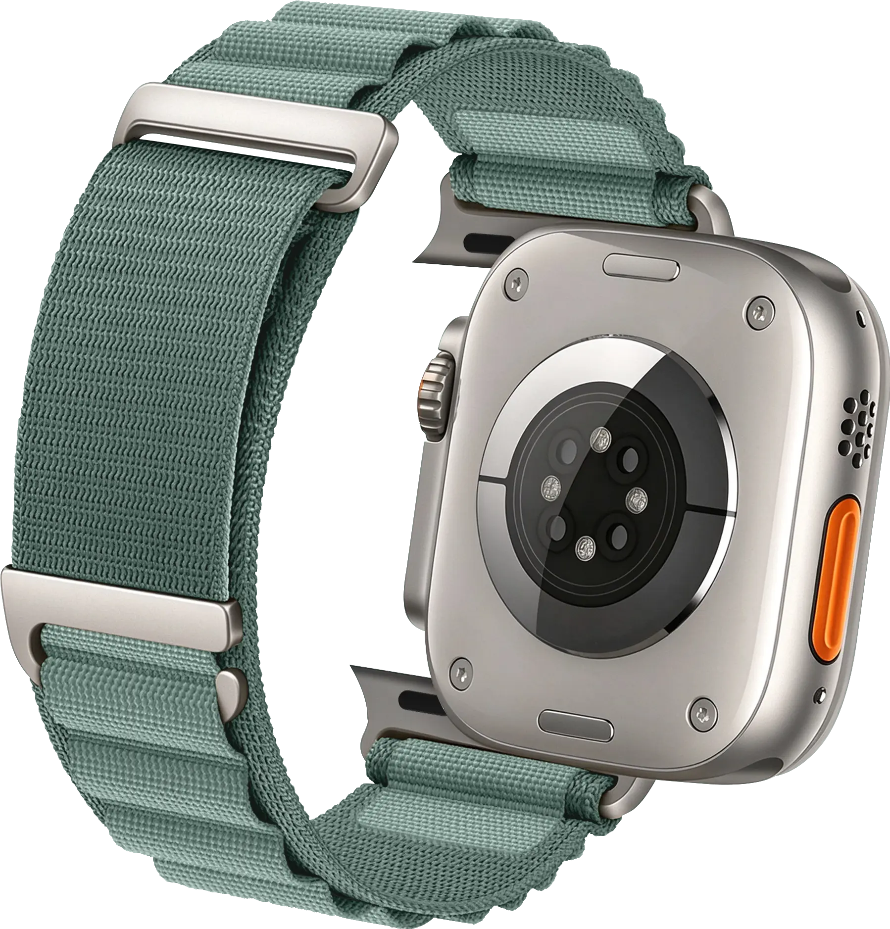 SBG Alpine Nylon - Apple Watch Bandje - 49/46/45/44/42MM - Lichtgroen afbeelding 11