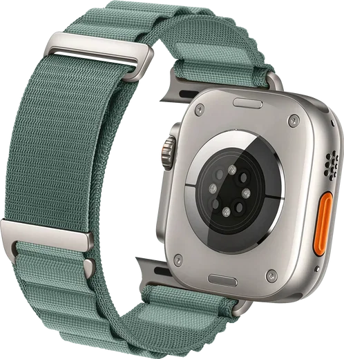 SBG Alpine Nylon - Apple Watch Bandje - 49/46/45/44/42MM - Lichtgroen afbeelding 11