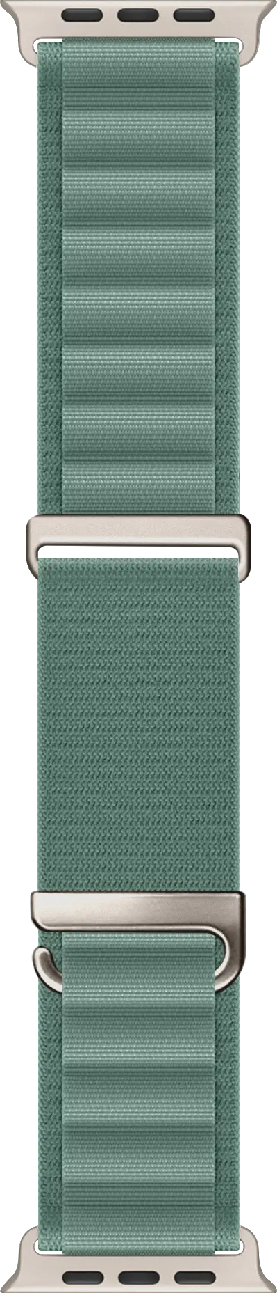 SBG Alpine Nylon - Apple Watch Bandje - 49/46/45/44/42MM - Lichtgroen afbeelding 12