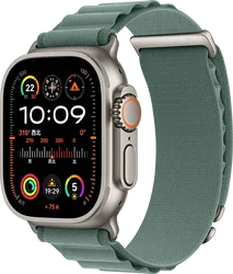 SBG Alpine Nylon - Apple Watch Bandje - 49/46/45/44/42MM - Lichtgroen afbeelding