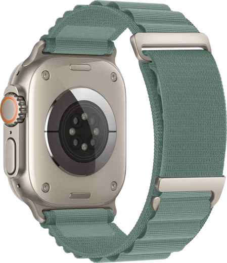 SBG Alpine Nylon - Apple Watch Bandje - 49/46/45/44/42MM - Lichtgroen afbeelding 9